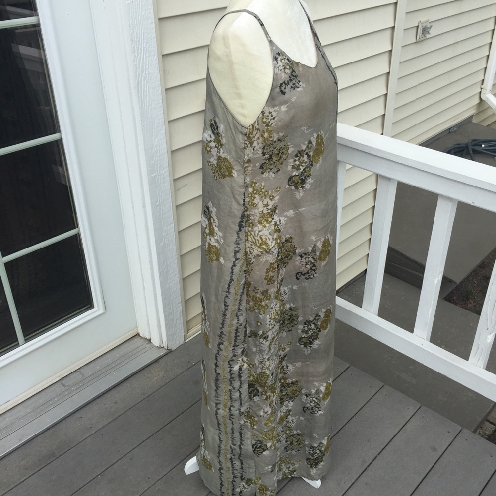 Sacred Threads Silk Maxi Dress. M/L - Picture 3 of 10